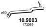 PEUGE 173069 Exhaust Pipe